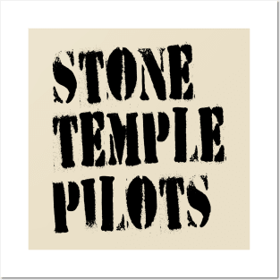 stone temple pilots black text Posters and Art